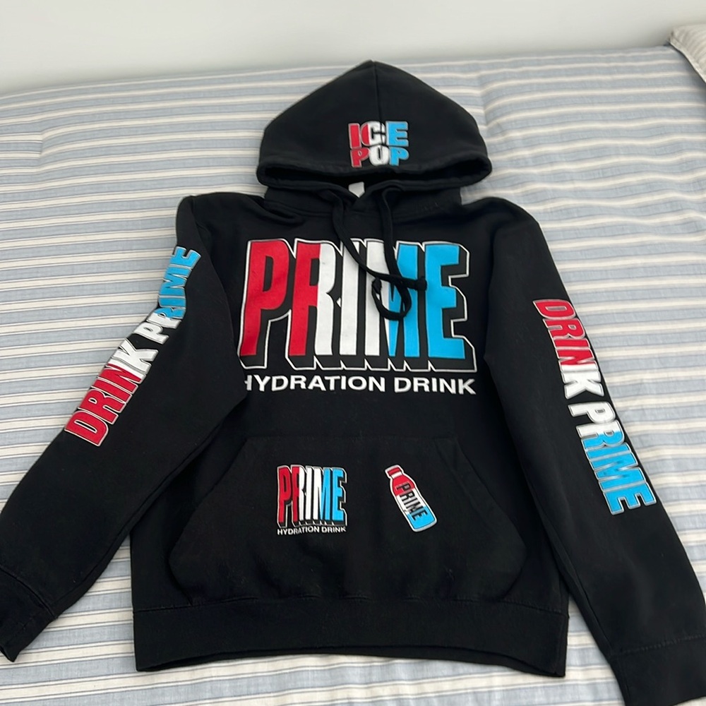 OneWay men’s hoodie. S. Prime Hydration Drink. ptp 20”. length 24”